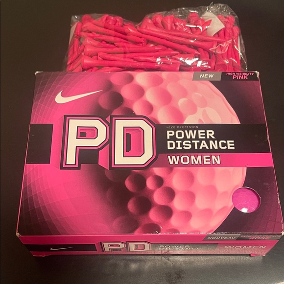 Nike PD Power Distance Women's Golf Balls in High Visibility Pink - Picture 1 of 2